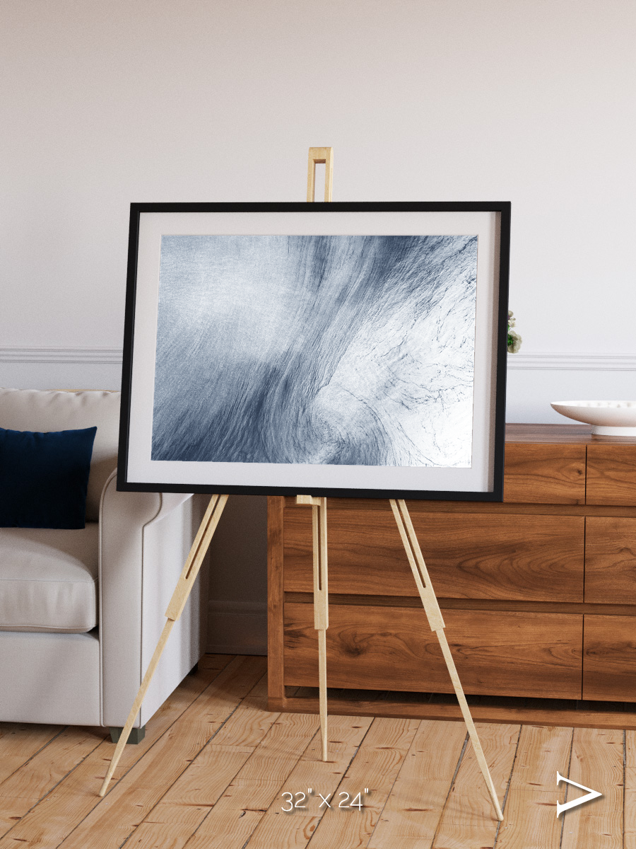 Wind Signatures, Whirlpool Cloud Framed & Mounted Print