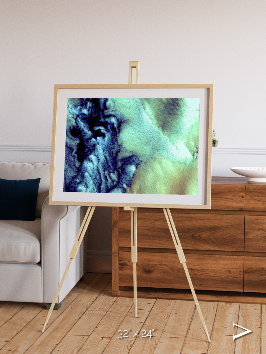 Shifting Skies, Aleutian Islands Framed & Mounted Print