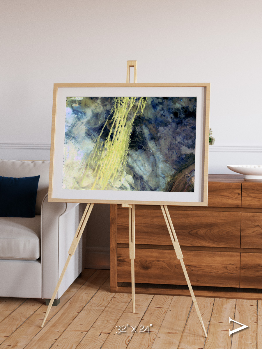 Shifting Sands, Algerian Abstract Framed & Mounted Print