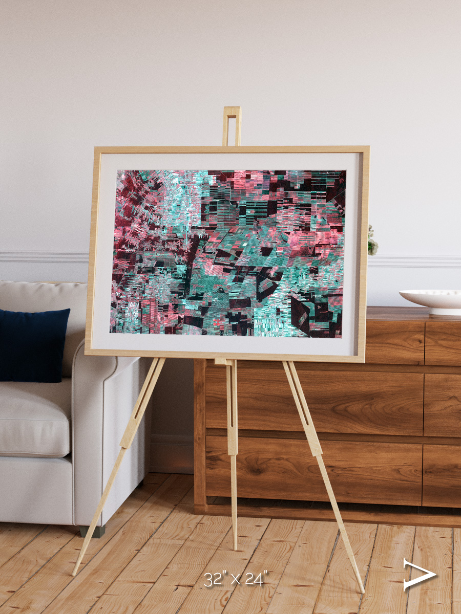 Fractured Canopy, Bolivia Framed & Mounted Print