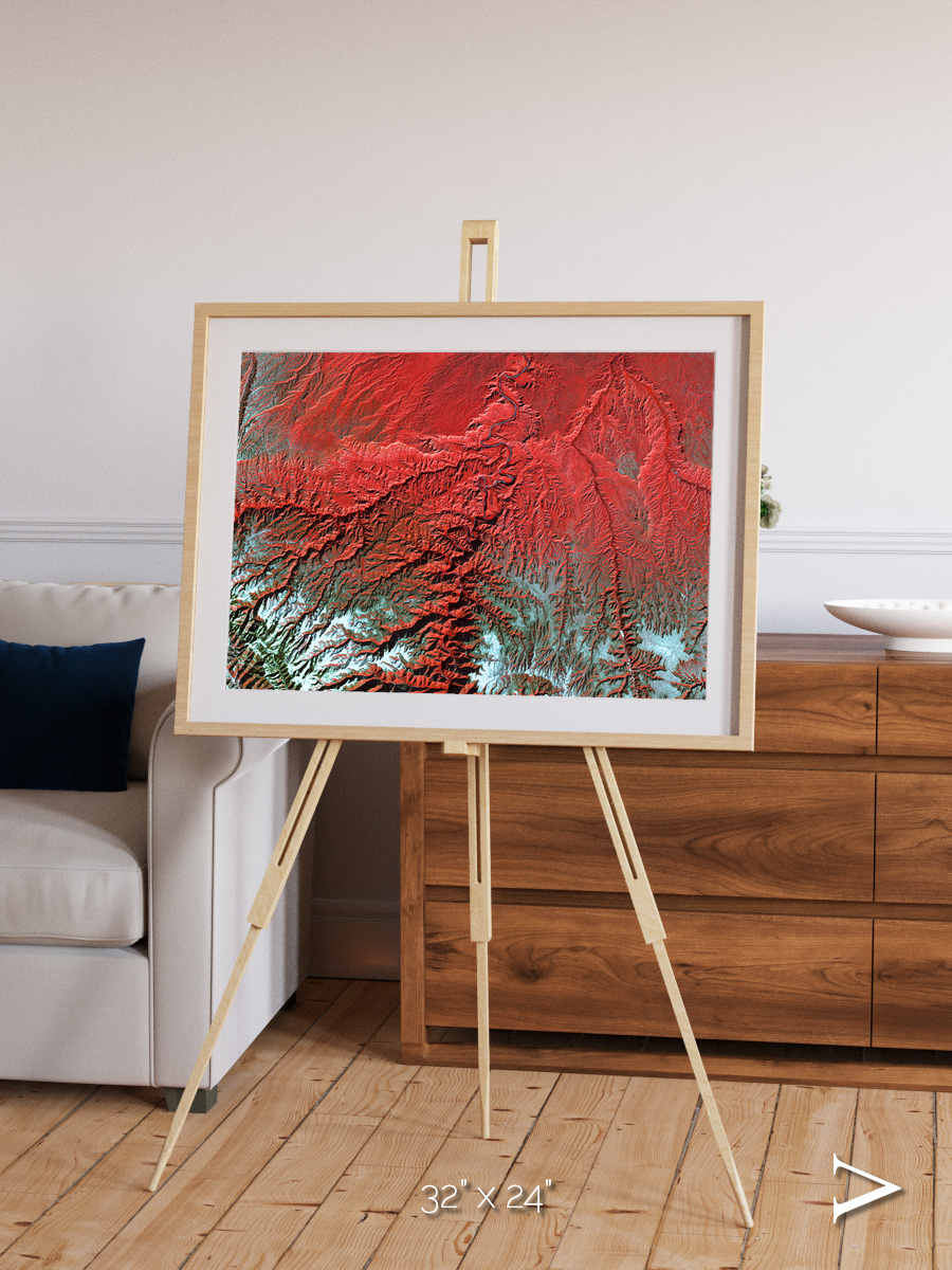 Ice River, Desolation Canyon Framed & Mounted Print