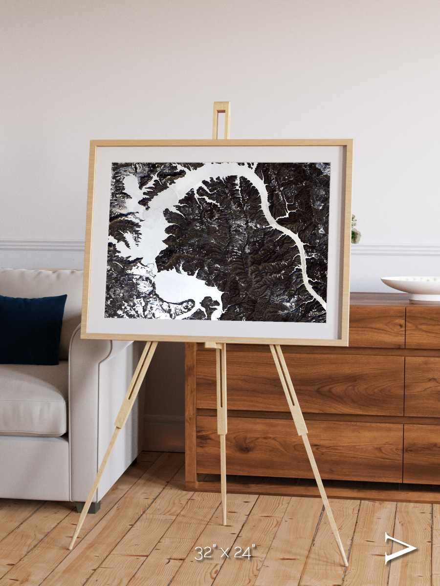 Dragon Lake, Siberia Framed & Mounted Print