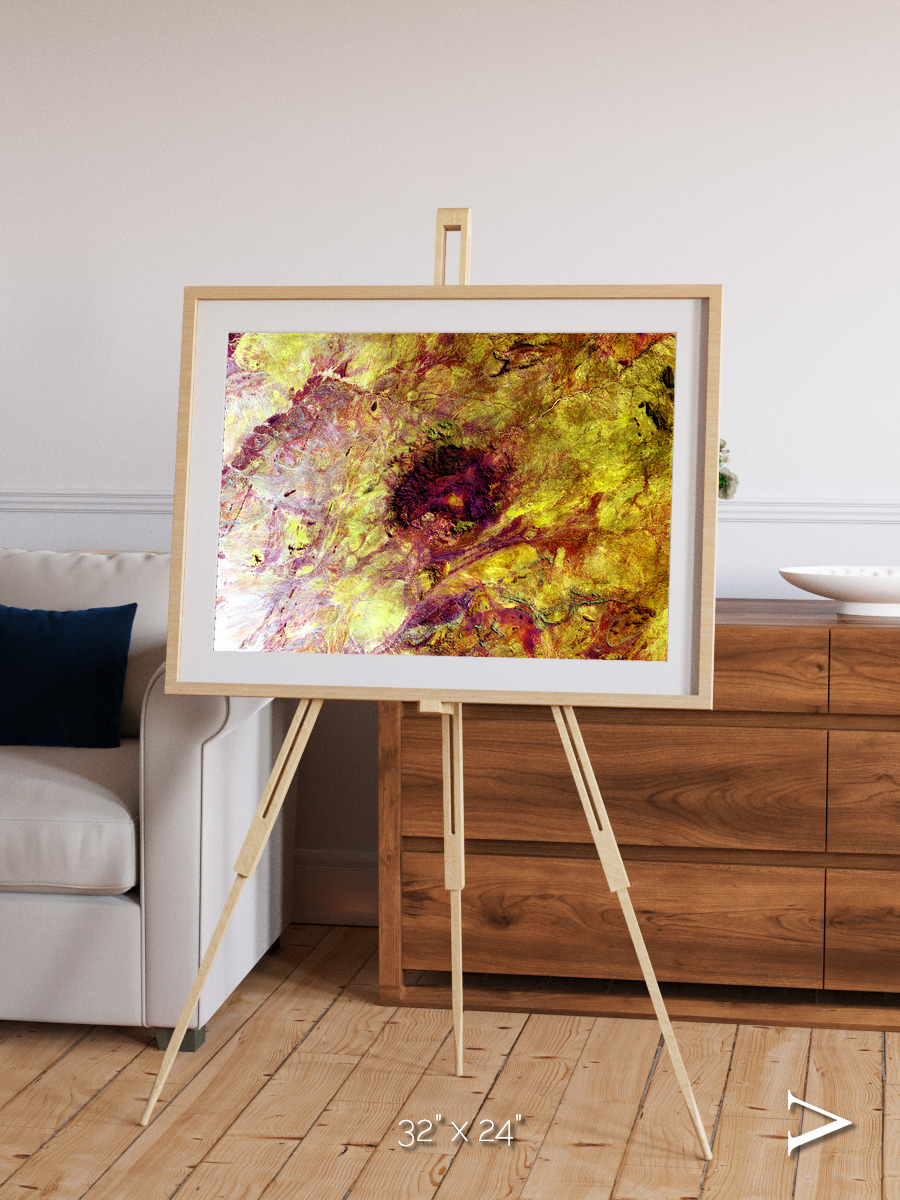 Magma Plains, Erongo Massif Framed & Mounted Print