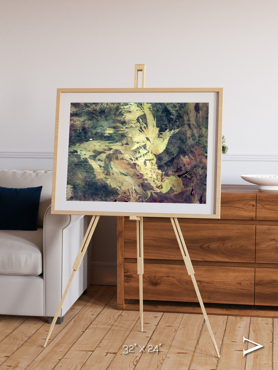 Windwritten Dunes, Great Sandy Scars Framed & Mounted Print