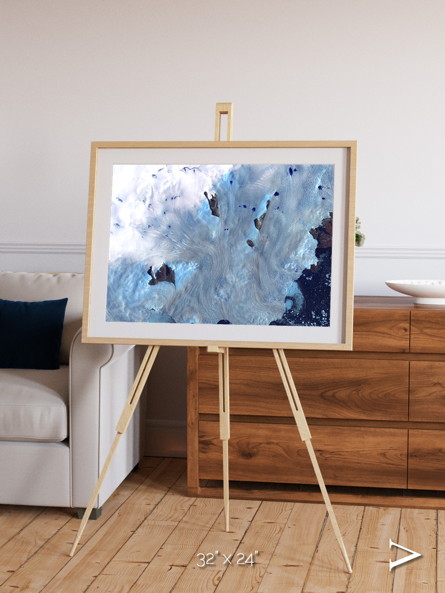 Waterways, Greenland Coast Framed & Mounted Print