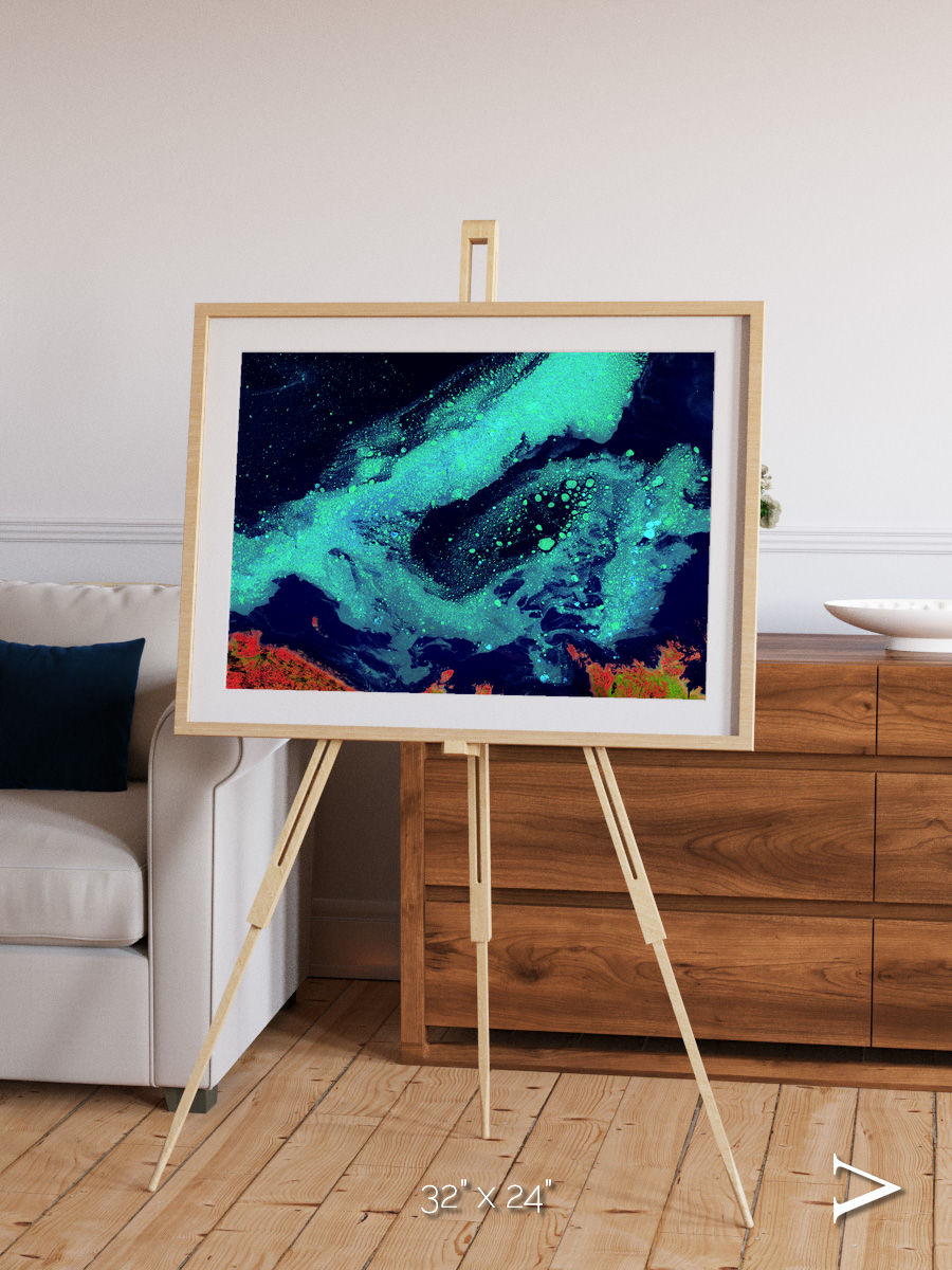 Frozen Currents, Foxe Basin Framed & Mounted Print