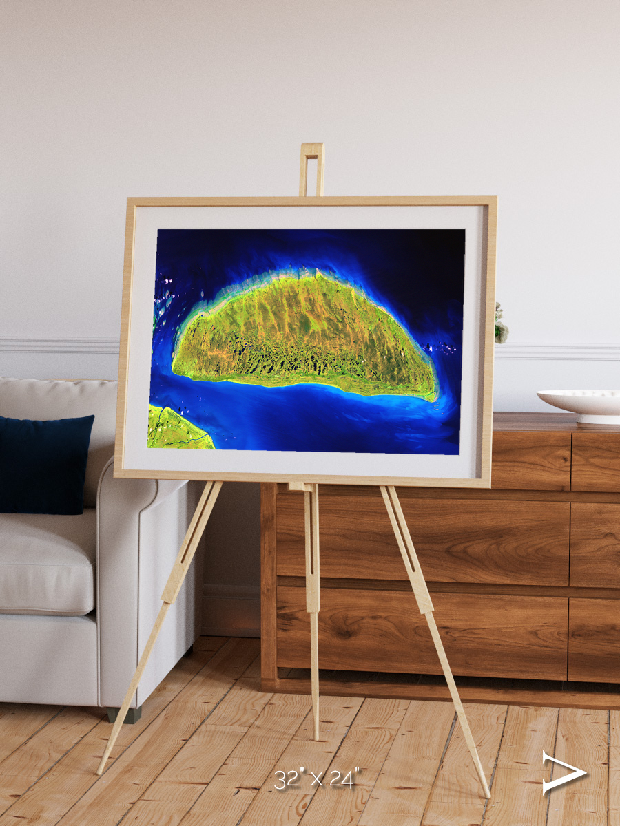 Coastal Fragments, Island Rebound Framed & Mounted Print