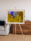 Saline Patterns, Lake Disappointment Framed & Mounted Print