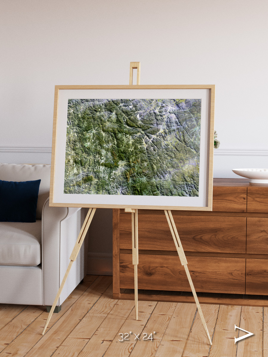 Earth in Colour, Namaqualand Framed & Mounted Print