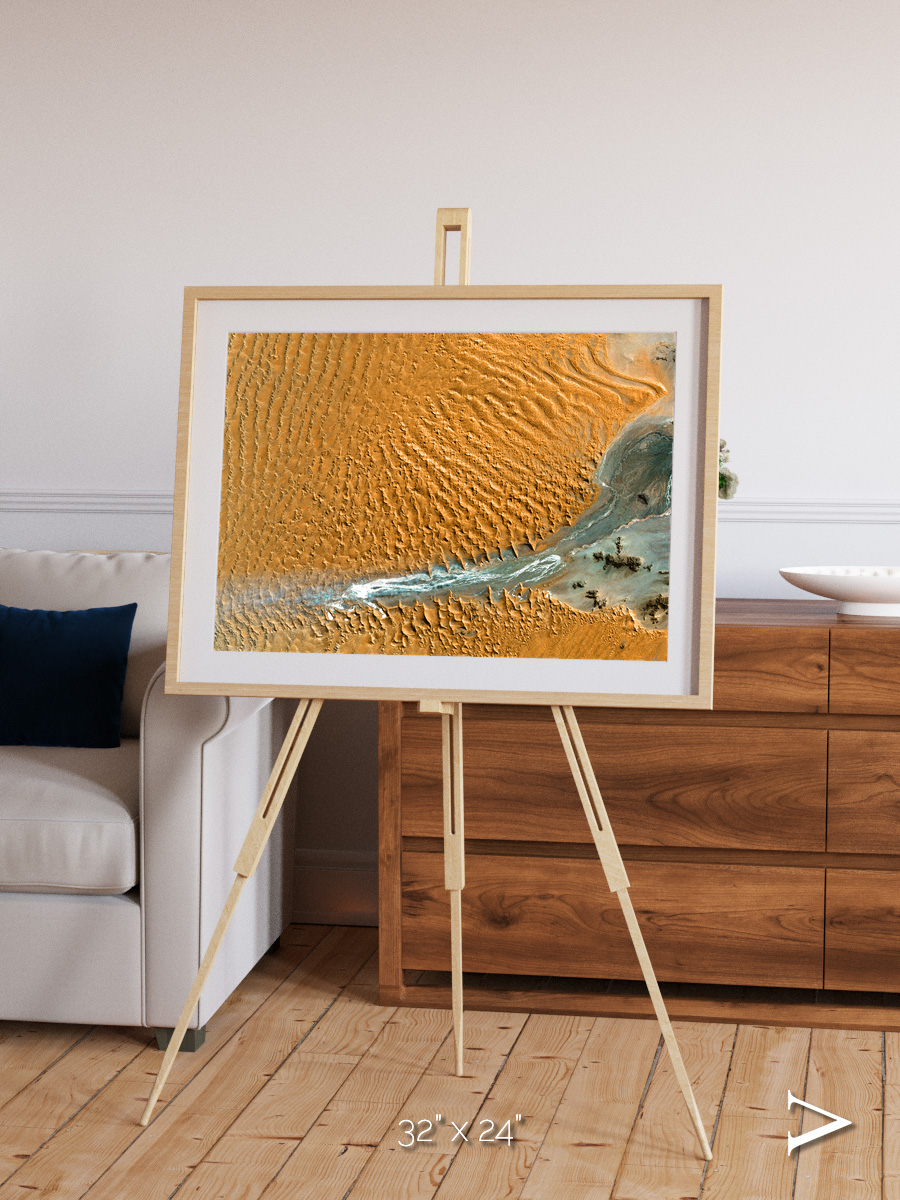 Sands in Motion, Namib Desert Framed & Mounted Print