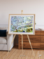 Islands in Blue, Niger River Framed & Mounted Print