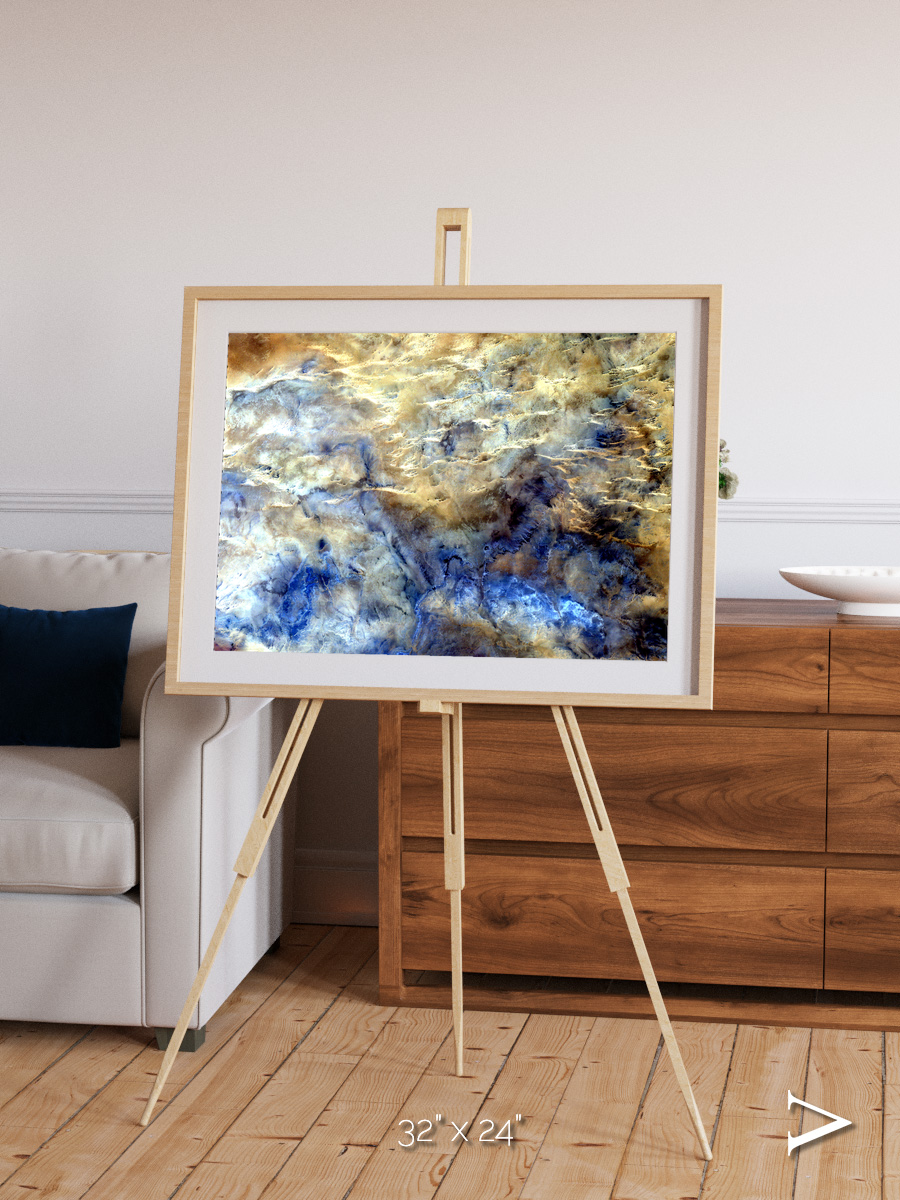 Heat Scars, No Mans Land Framed & Mounted Print