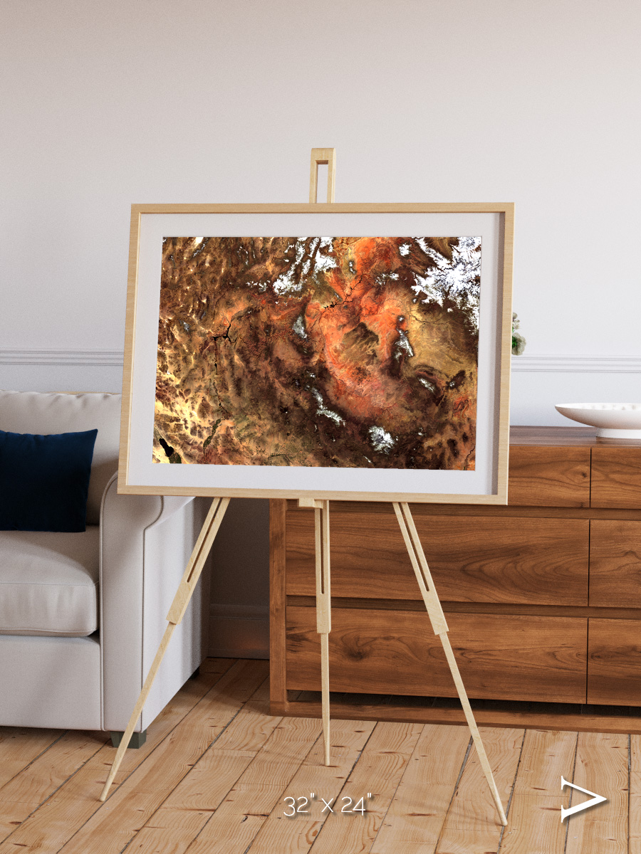 Sunlit Dunes, North America Framed & Mounted Print