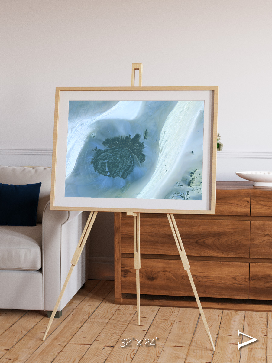 Shifting Dunes, Sahara Desert Framed & Mounted Print