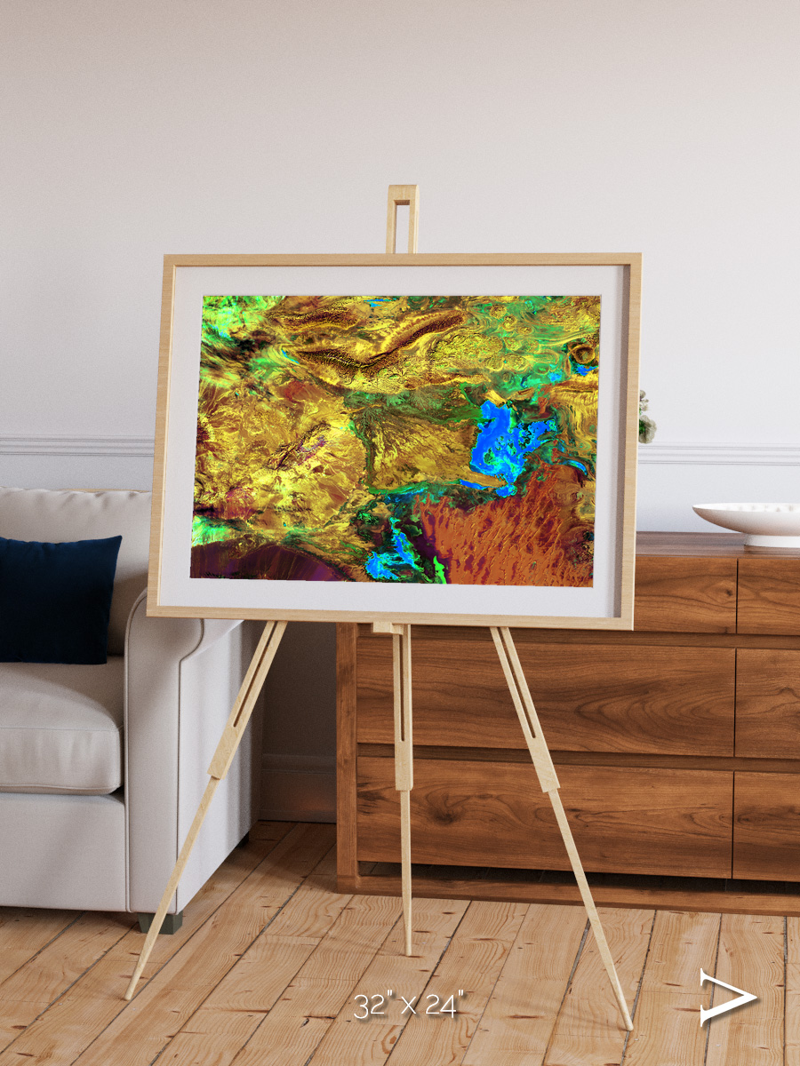 Salt and Storm, Dasht-e Kavir Framed & Mounted Print