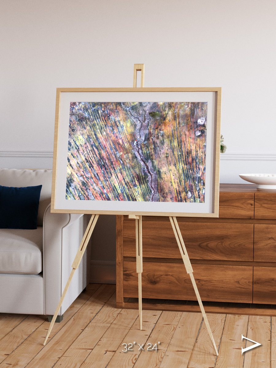 Crevasse Lines, The Optimist Framed & Mounted Print