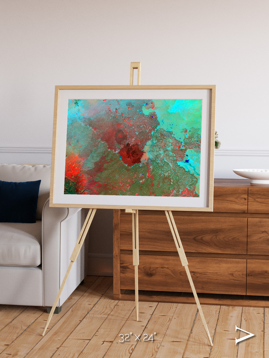 Shifting Dunes, The Syrian Desert Framed & Mounted Print
