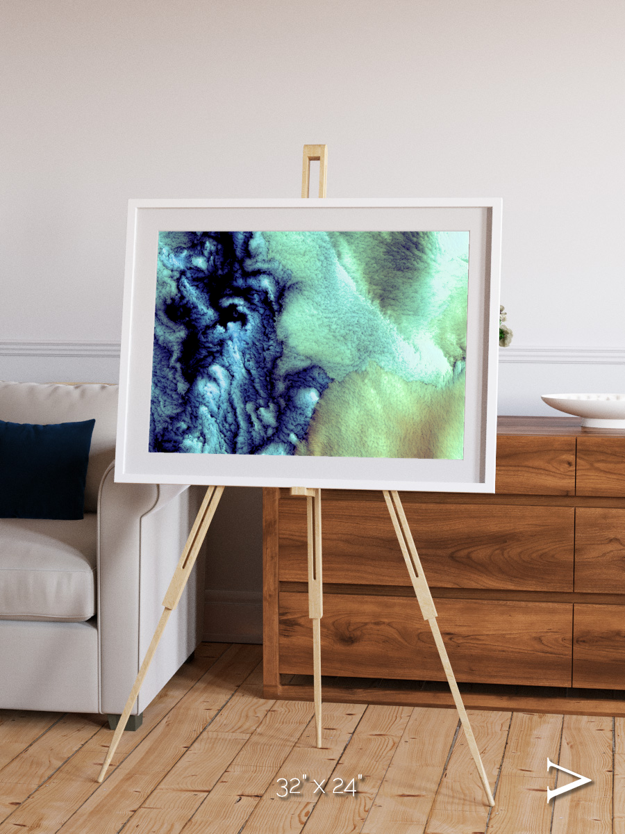 Shifting Skies, Aleutian Islands Framed & Mounted Print