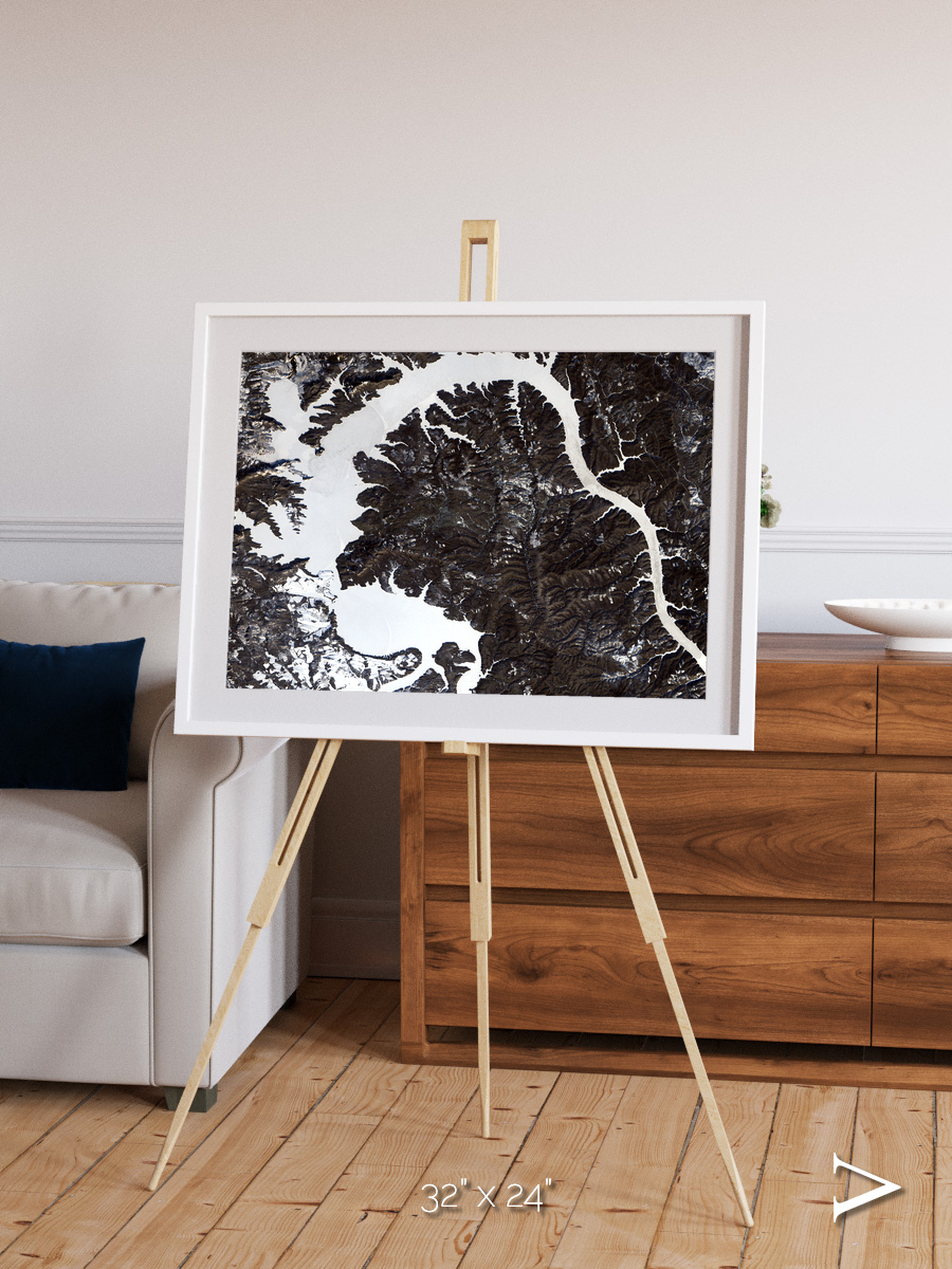 Dragon Lake, Siberia Framed & Mounted Print