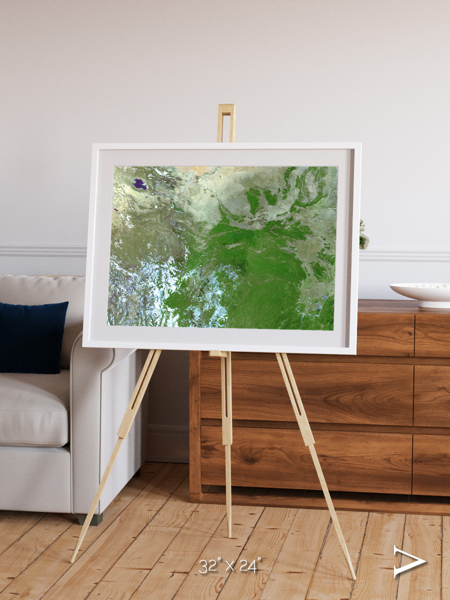 Sea Inlet, Eastern Asia Framed & Mounted Print