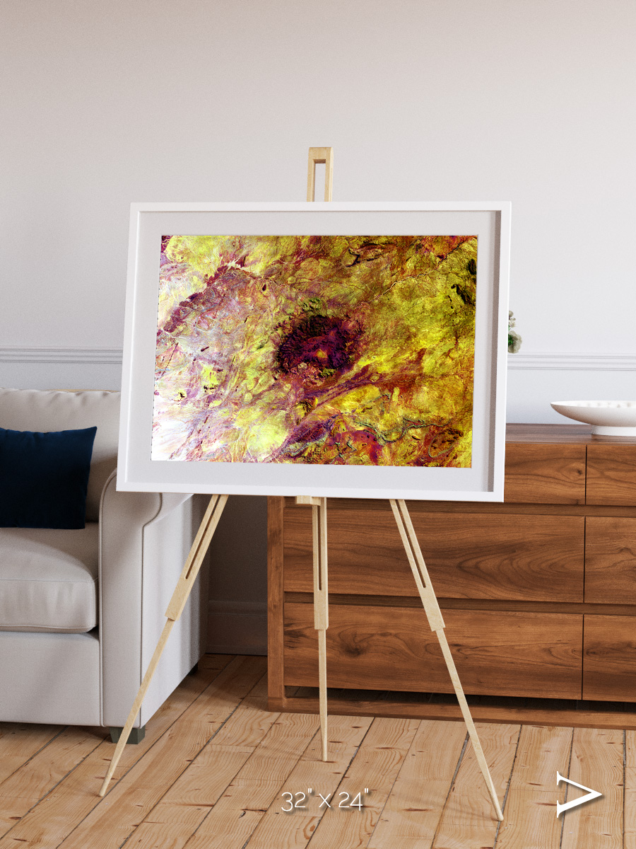 Magma Plains, Erongo Massif Framed & Mounted Print