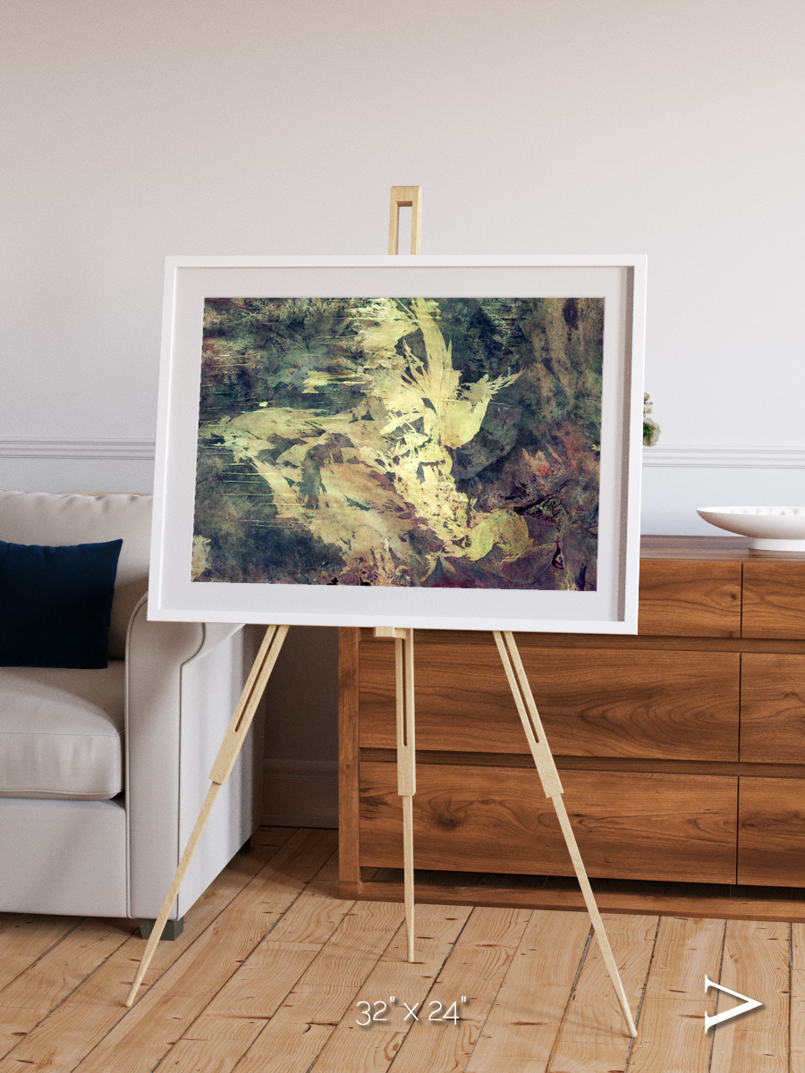 Windwritten Dunes, Great Sandy Scars Framed & Mounted Print