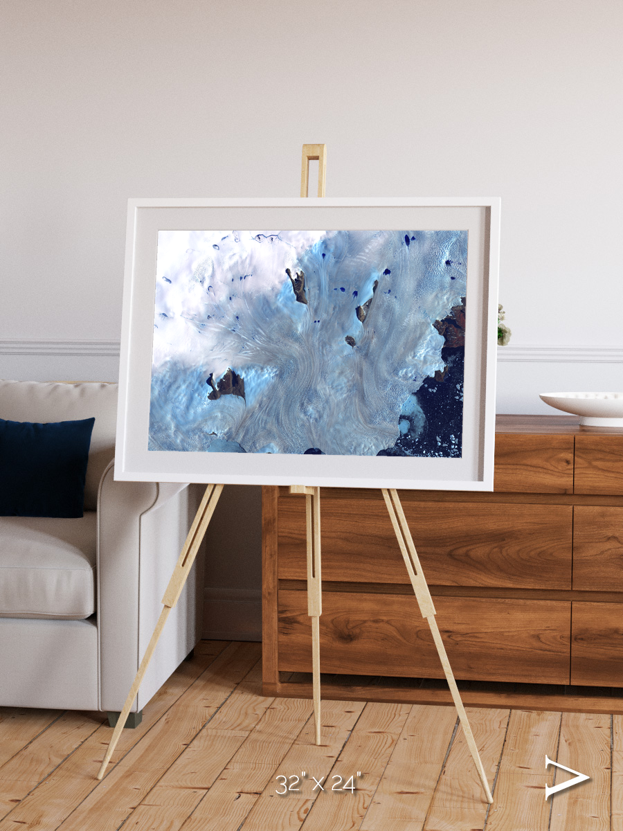 Waterways, Greenland Coast Framed & Mounted Print