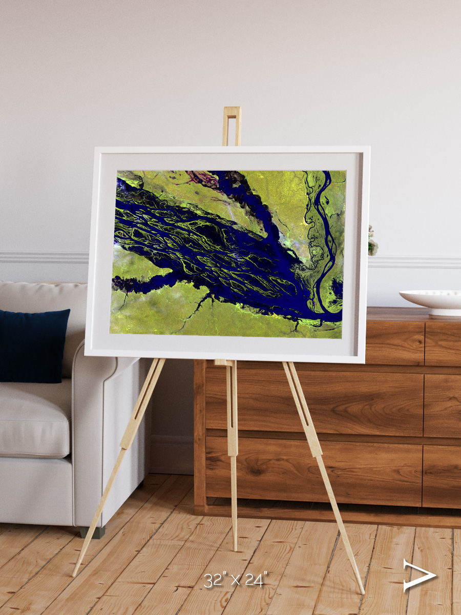 Painted Archipelago, Jau Park Framed & Mounted Print