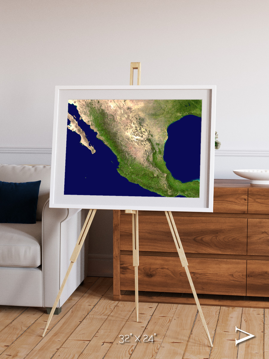 Windwritten Sands, Mexico and Central America Framed & Mounted Print
