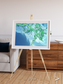 Arid Mosaic, Mississippi River Delta Framed & Mounted Print