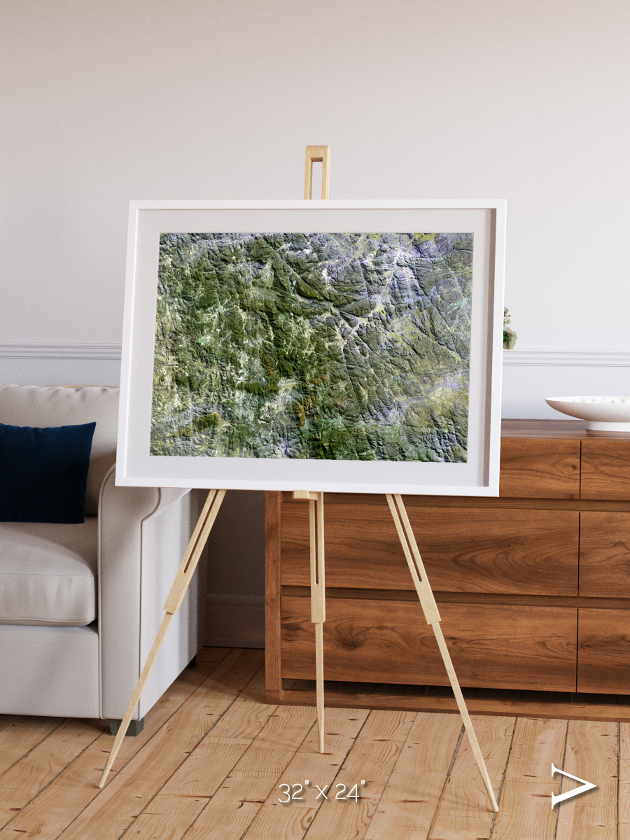 Earth in Colour, Namaqualand Framed & Mounted Print