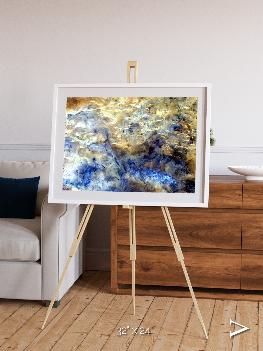 Heat Scars, No Mans Land Framed & Mounted Print