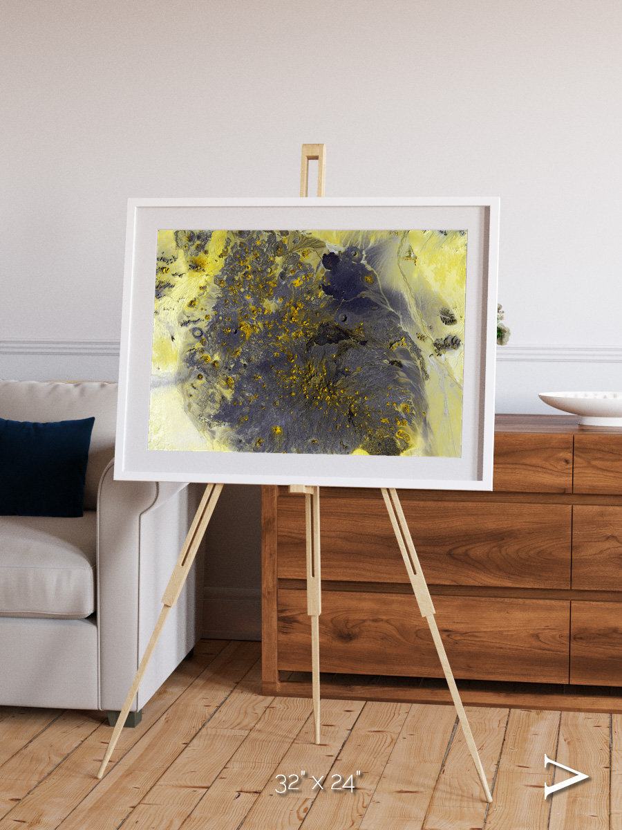 Dormant Giants, Pinacate Volcano Field Framed & Mounted Print
