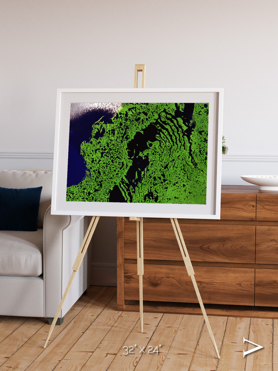 Tundra Reach, Liverpool Bay Framed & Mounted Print