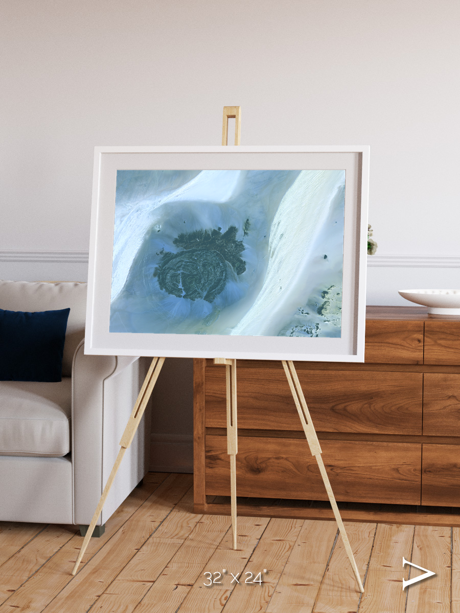 Shifting Dunes, Sahara Desert Framed & Mounted Print