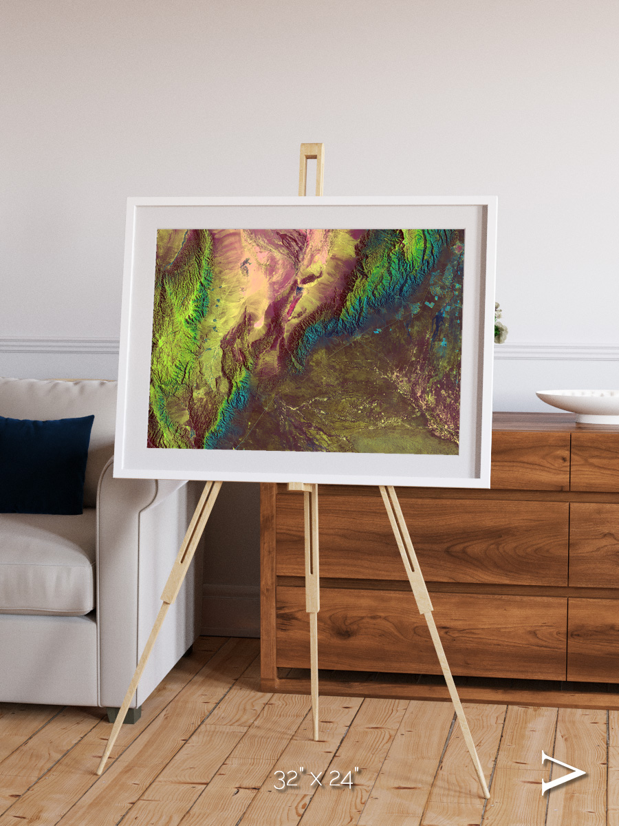 Textured Earth, Sierra de Velasco Framed & Mounted Print