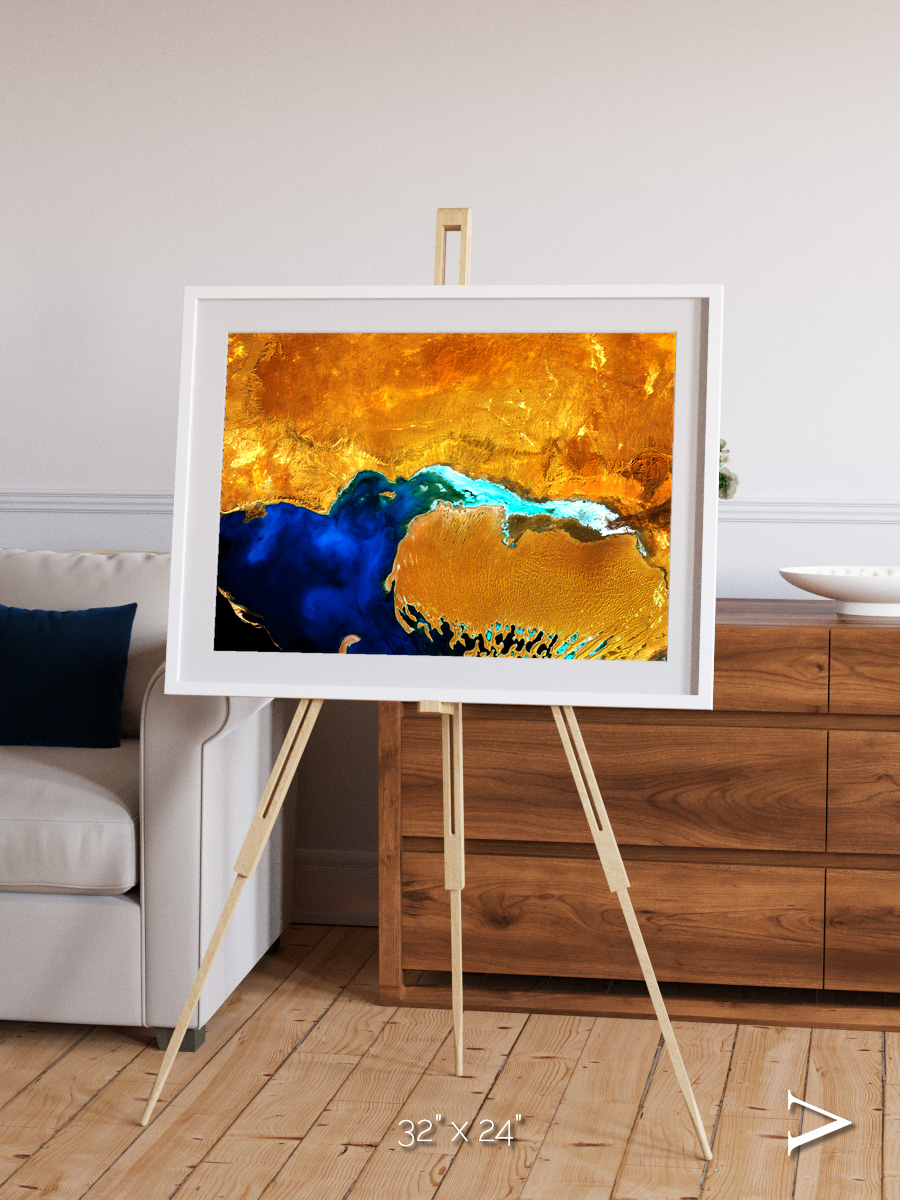 Coastal Phantom, Dardzha Peninsula Framed & Mounted Print