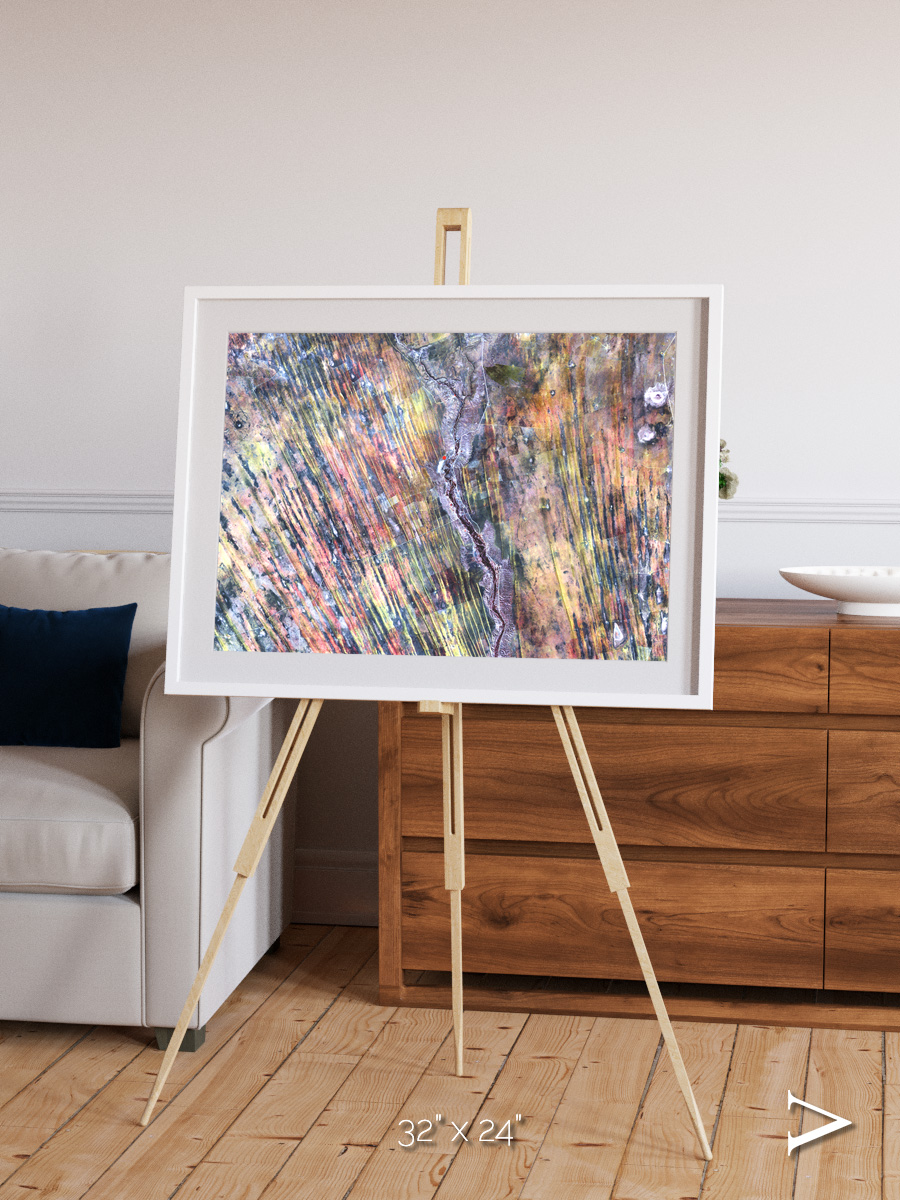 Crevasse Lines, The Optimist Framed & Mounted Print