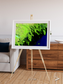 Delta Mosaic, Volga River Delta Framed & Mounted Print