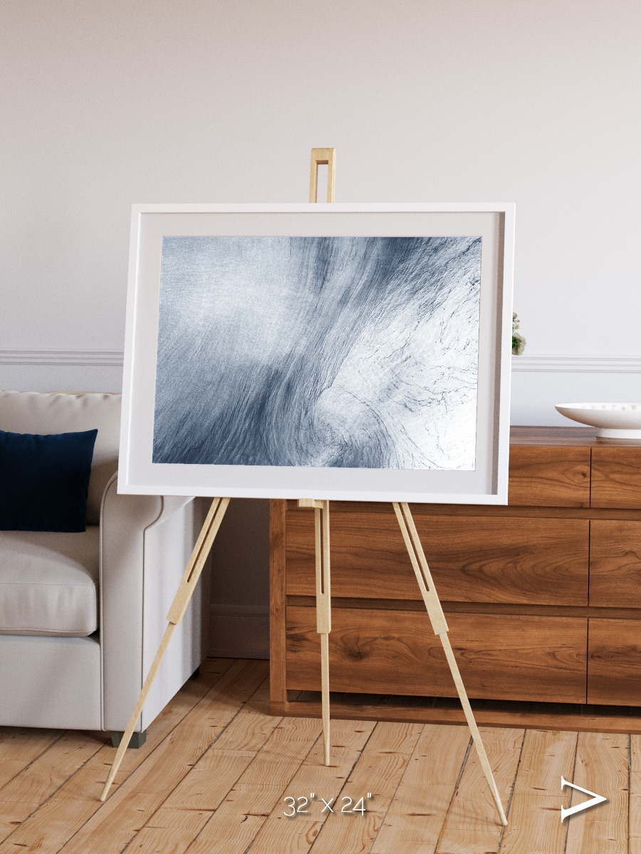Wind Signatures, Whirlpool Cloud Framed & Mounted Print