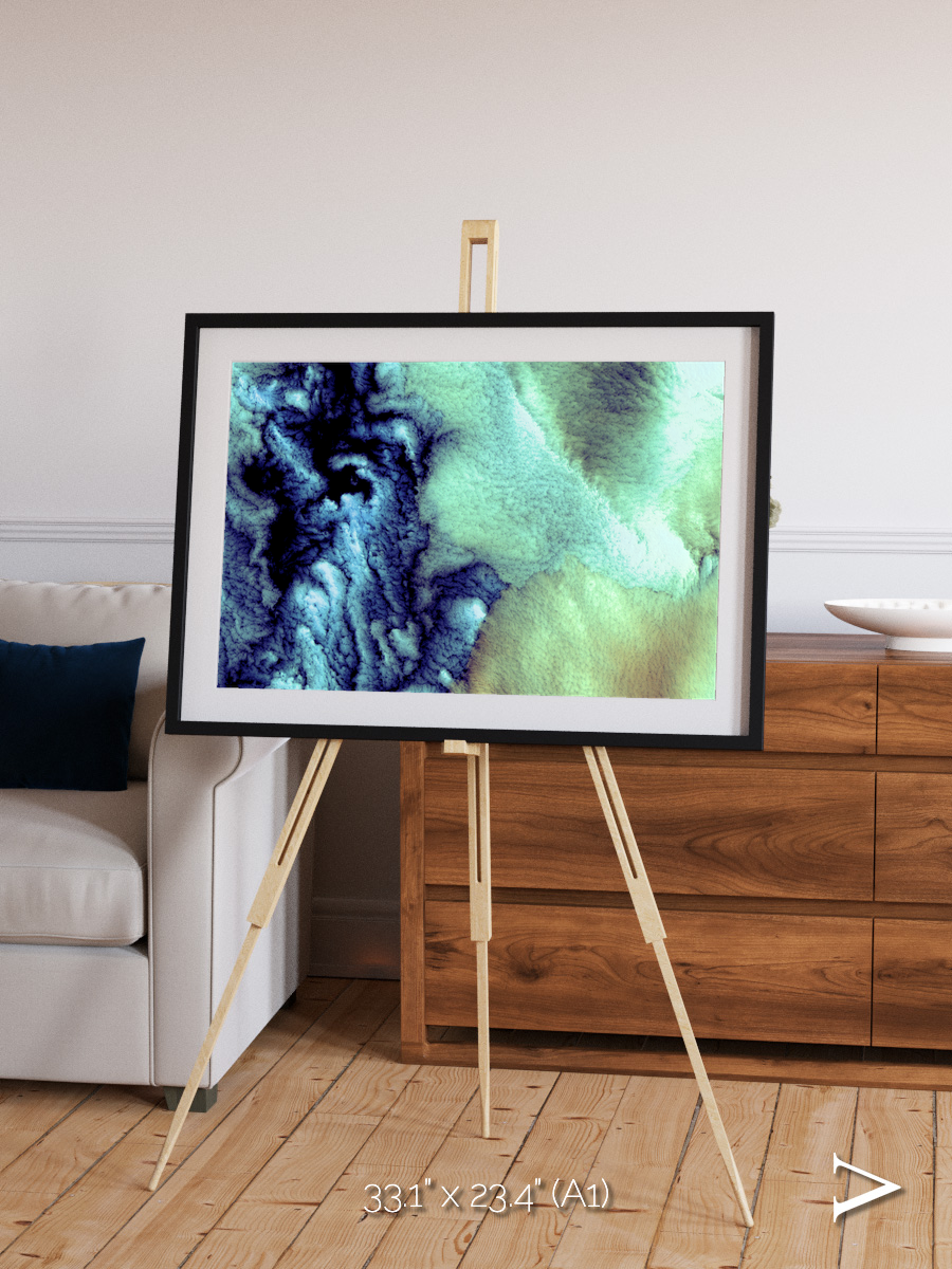 Shifting Skies, Aleutian Islands Framed & Mounted Print