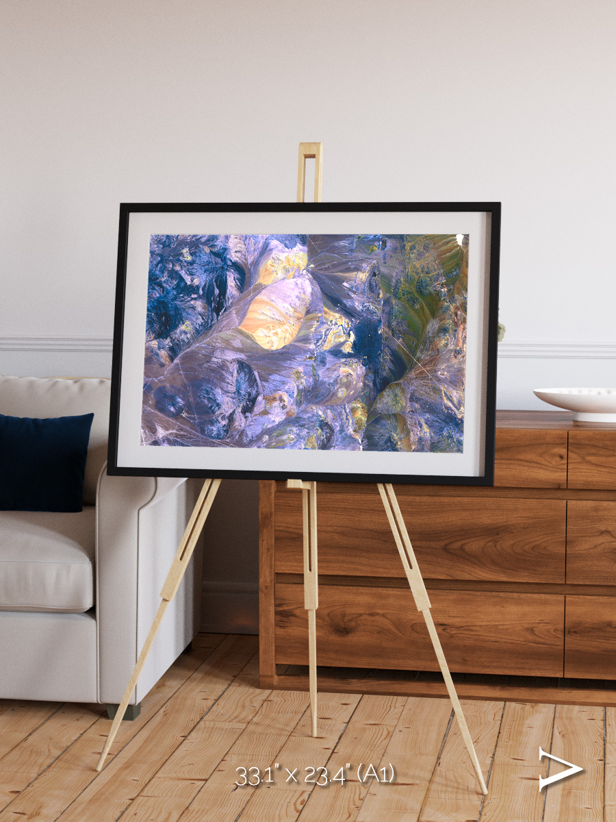 Heat Scars, Andes Framed & Mounted Print