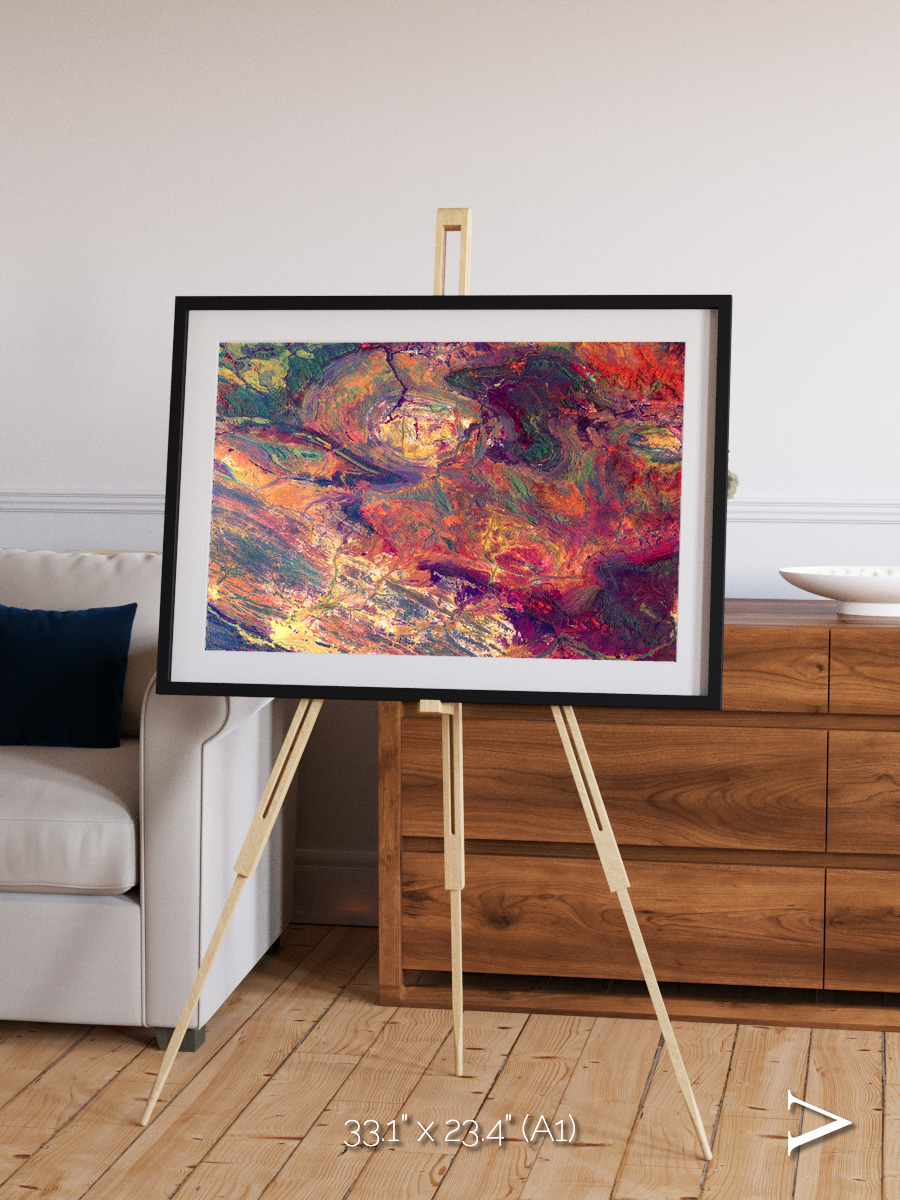 Rock and Ore, Hamersley Framed & Mounted Print