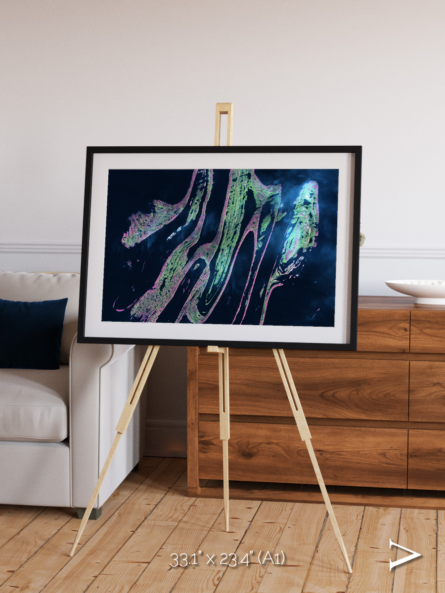 Painted Archipelago, Belcher Islands Framed & Mounted Print