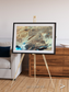 Saline Patterns, Dasht-e Kevir Framed & Mounted Print
