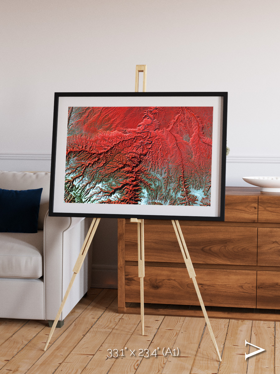 Ice River, Desolation Canyon Framed & Mounted Print