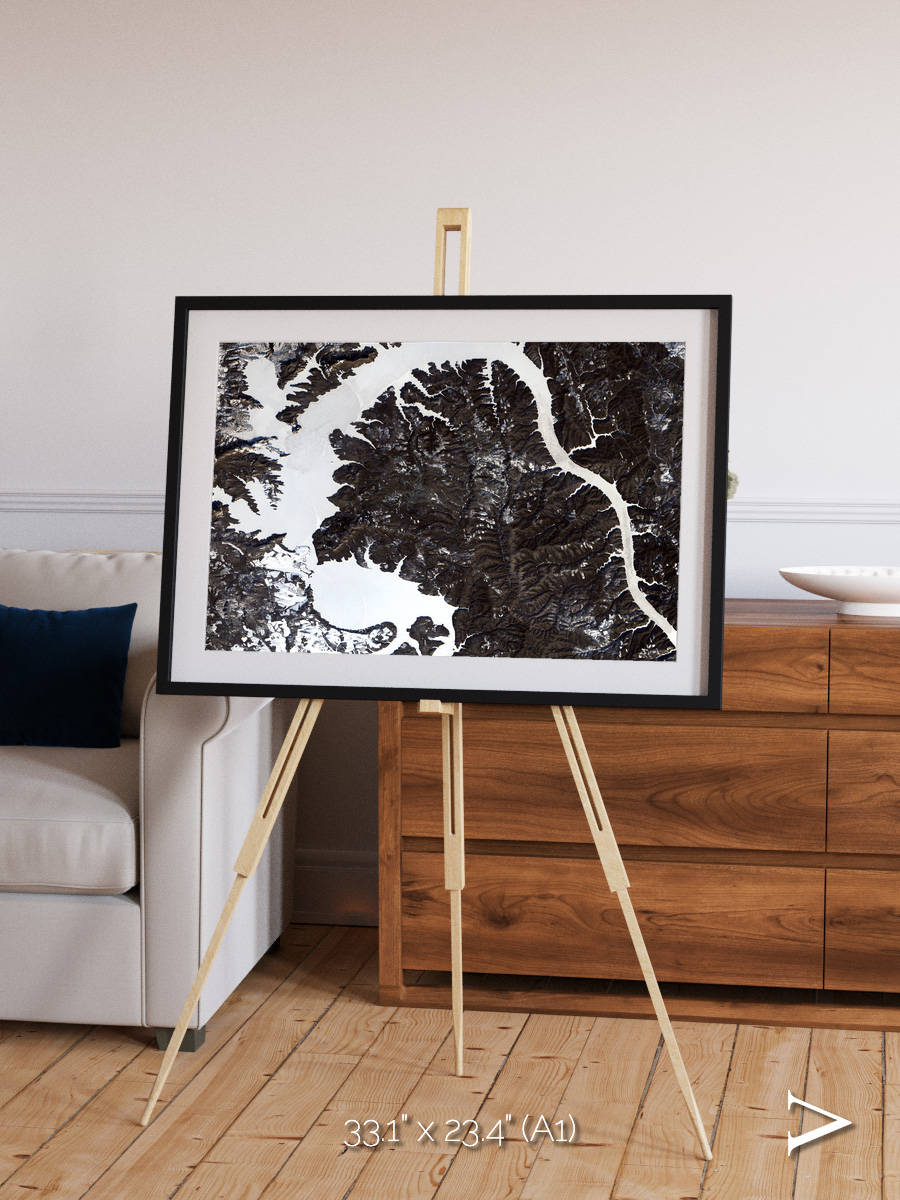 Dragon Lake, Siberia Framed & Mounted Print