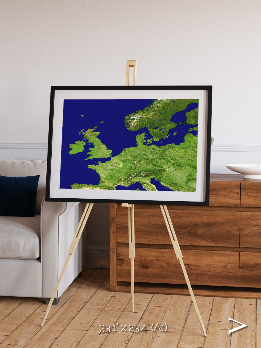 Arctic Outpost, Europe Framed & Mounted Print