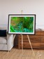 Linear Dunes, Florida Everglades Framed & Mounted Print