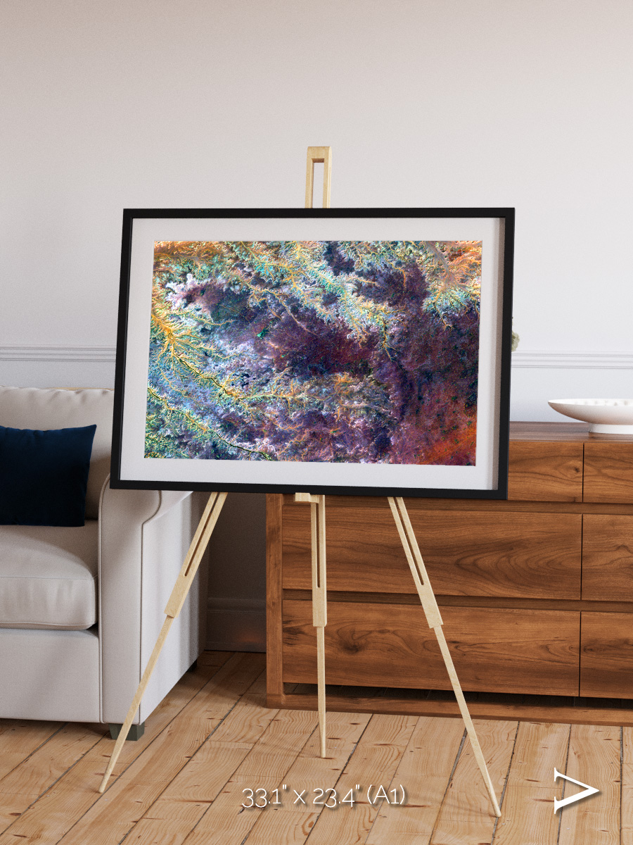 River and Plain, Ghadamis River Framed & Mounted Print